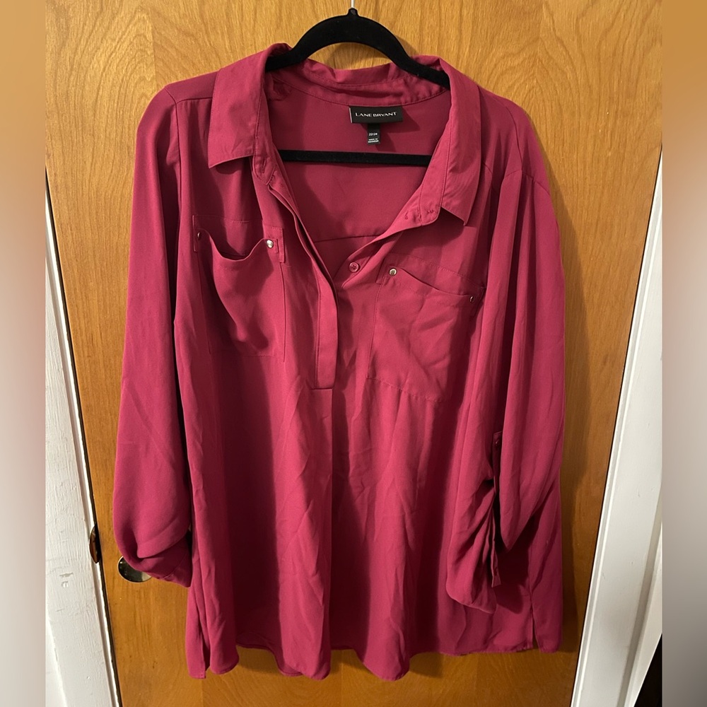 Dark pink blouse